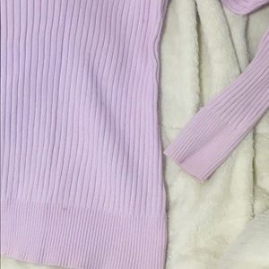 Purple lavender scoop neck sweater